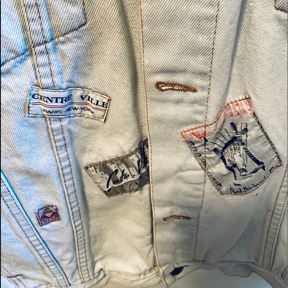 Vintage 80s Vertigo Paris Patch Jean “C” Jacket - Picture 8 of 16